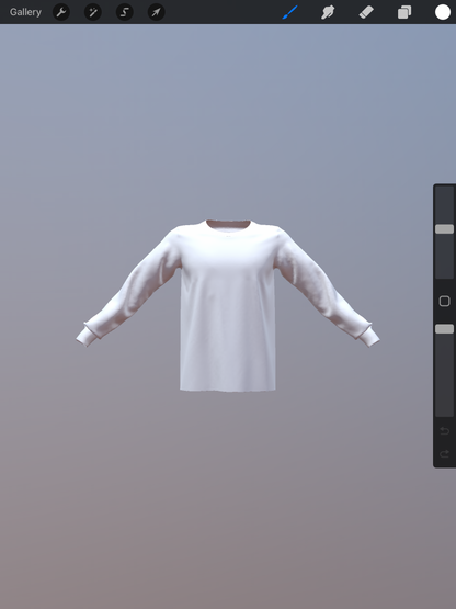 3D Long Sleeve Shirt file with textures