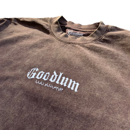 Goodlum “Art & Design” Arabic Garment Dyed T Shirt