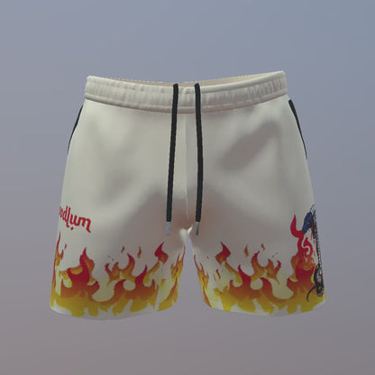 3D Gym Shorts (Above Knee) with textures